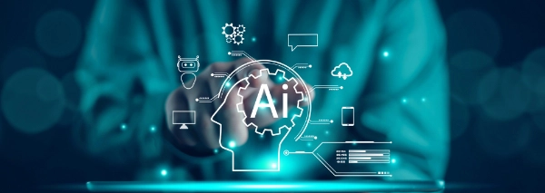 Diagramm mit verschiedenen Symbolen zum Thema künstliche Intelligenz