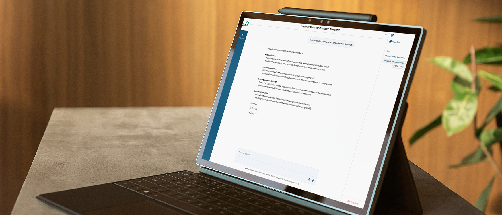 KI-basierter Chatbot für interne Forschungsberichte