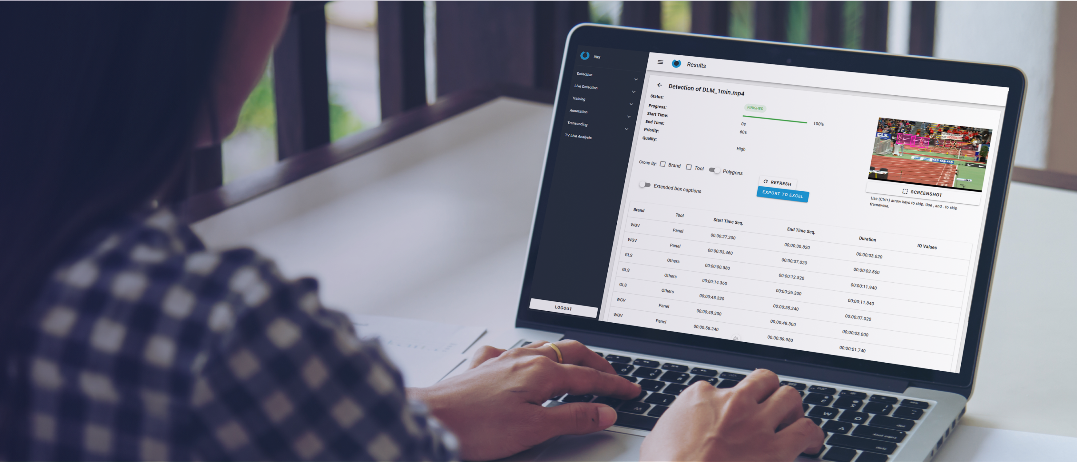 KI Live Logo Detection für IRIS